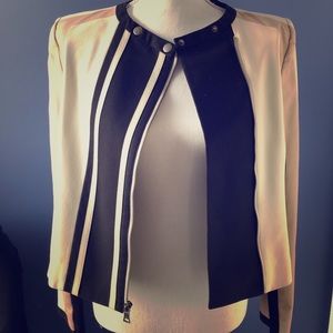 BCBG Women’s Erin Blocked Moto Jacket